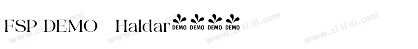 FSP DEMO   Haldar字体转换